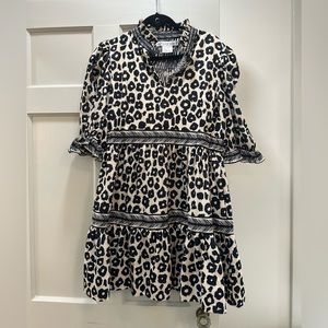 Gretchen Scott cheetah “wildcat” print teardrop dress